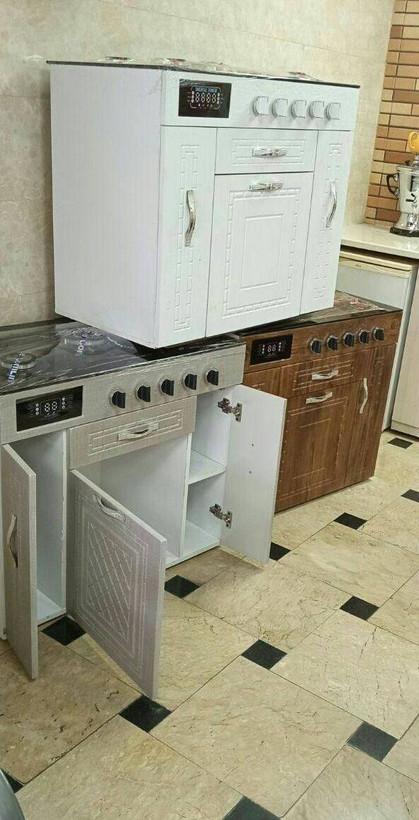 اجاق گاز طرح فر کابینتی صفحه شیشه ای برند جنرال تولید تبریز
